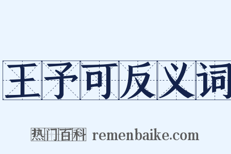 王予可反义词是什么意思的图片